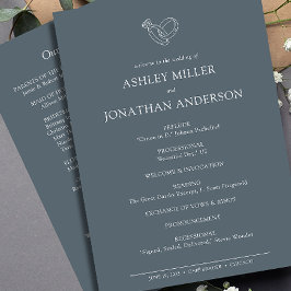 Programme Élégant Moderne Éléments simples Mariage