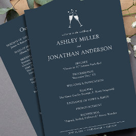 Programme Élégant Moderne Éléments simples Mariage