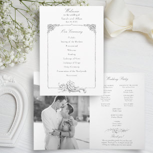 Programme Élégant Rococo Floral Français