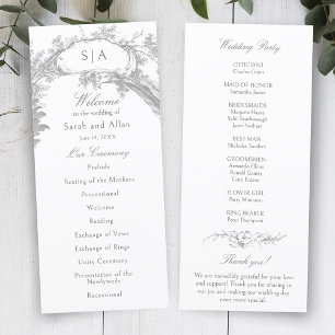 Programme Élégant Rococo Floral Français