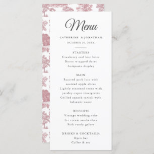 Programme Elégant Vintage Chic Cheval Rose Toile