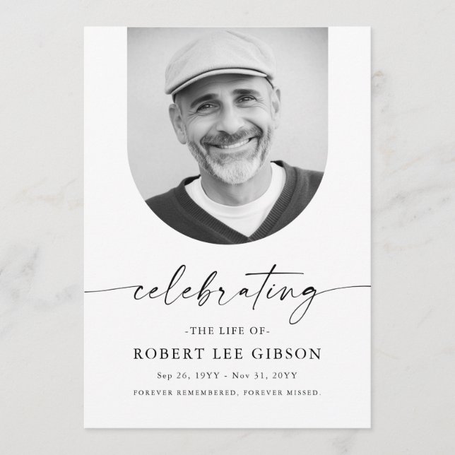 Programme Élégante Célébration Du Mémorial Funéraire De La V (Devant)