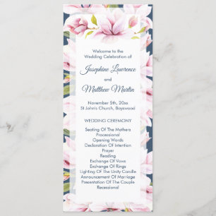 Programme Élégante cérémonie des Mariages floraux de Magnoli