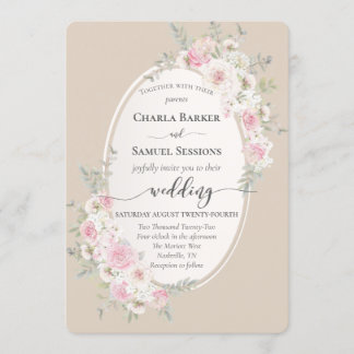 Programme Elégante couleur rose florale Roses & pivoines Pr