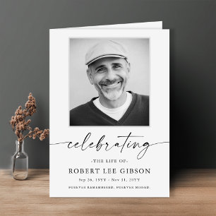 Programme Élégante nécrologie funéraire Ordre de service Pho