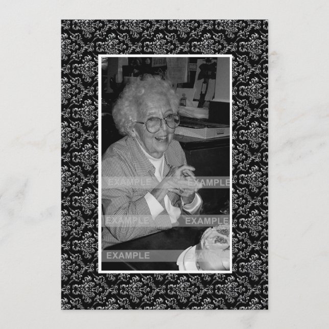 Programme En souvenir du souvenir - photo de l'avis de décès (Devant)