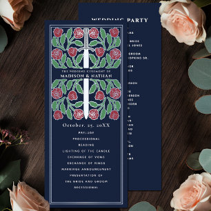 Programme Épée Fleurie Médiévale Bleue Mariage Royal Argent