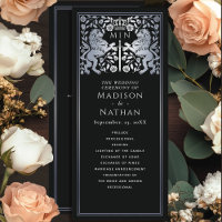 Épée médiévale royale lion noir et argent pour mar