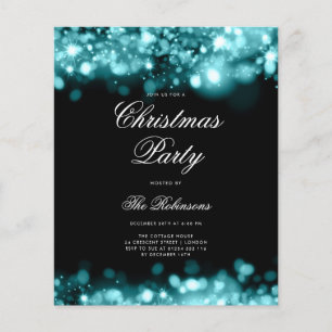 Programme et menu des Invitations turquoises pour