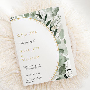 Programme Eucalyptus Dusty Rose Gold Sage Vintage Mariage