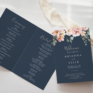 Programme Eucalyptus Garden Rose Floral Folal Mariage