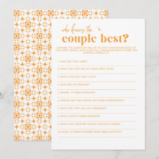 Programme Fête des mariées - Qui connaît le meilleur couple