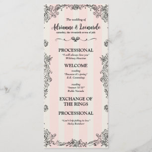Programme Flat Paris Chic Ornat rose Mariage