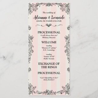Programme Flat Paris Chic Ornat rose Mariage