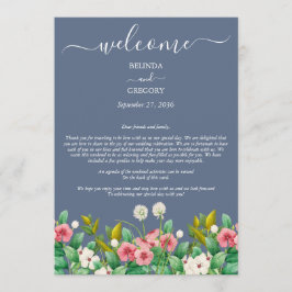 Programme Fleur sauvage Periwinkle Dusty Blue Mariage Itinér