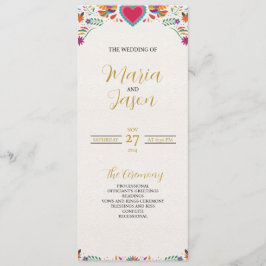 Programme Fleurs colorées mexicaines de Fiesta Mariage botan