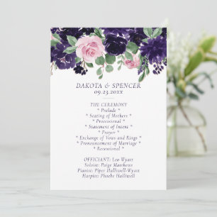Programme Fleurs luxuriantes Garland de rose violet et ros