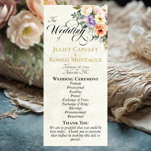 Programme Fleurs printanières - Mariage crème