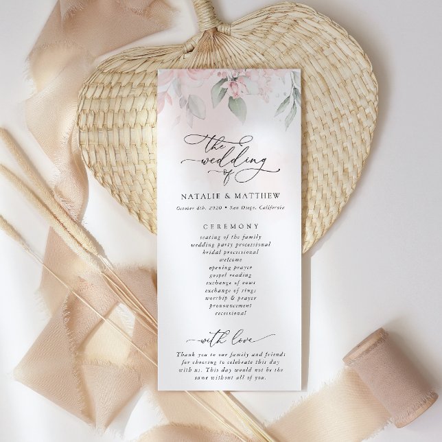 Programme Fleurs rousses, Fleurs roses, Verdure, Pro Mariage (Créateur téléchargé)