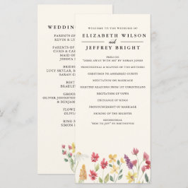 Programme Floral Elegant Boho Fleur sauvage d'été Mariage