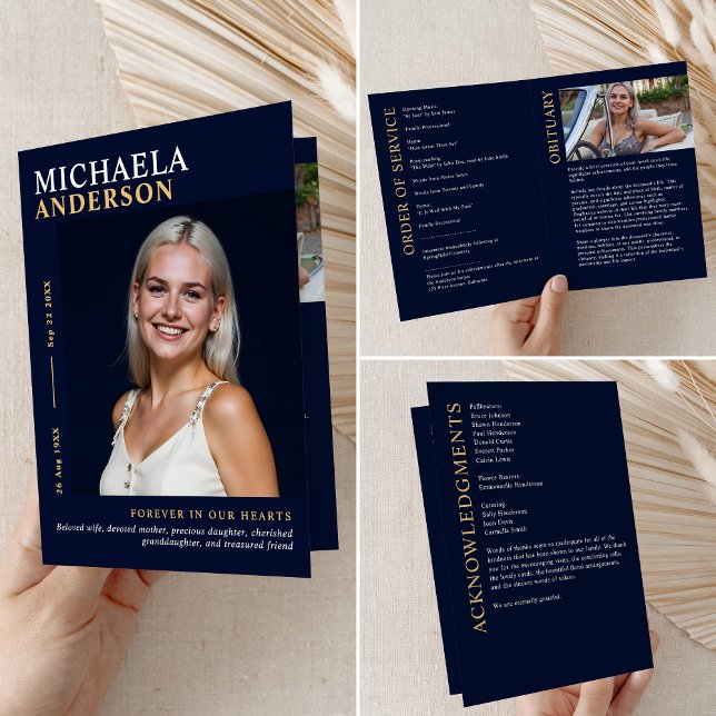 Programme Funérailles modernes / Mémorial / Célébration de l (Créateur téléchargé)