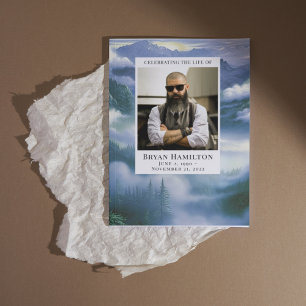 Programme funéraire nuageux de l'aquarelle naturel