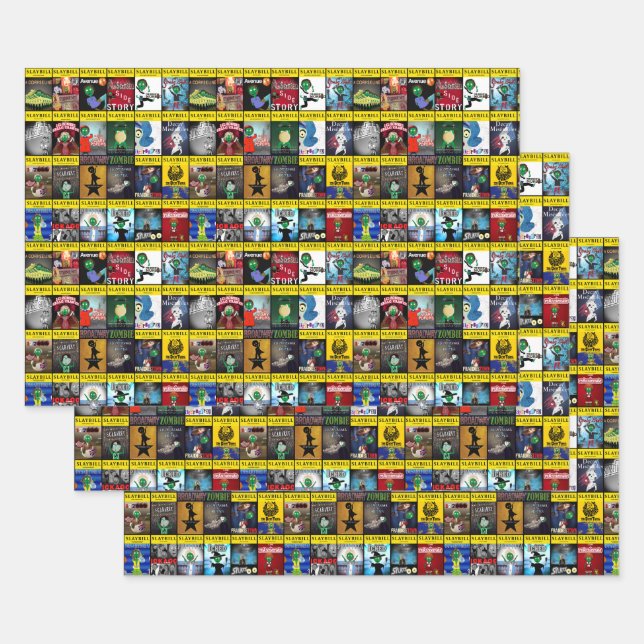 Programme für das Theater Broadway Zombie Geschenkpapier Set (Set)