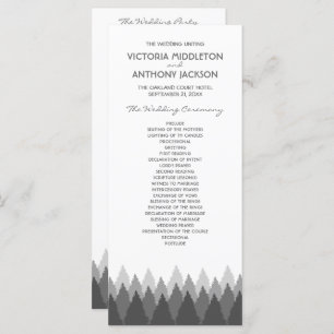 Programme Gamme de forêts grises Mariage de bois