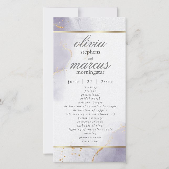 Programme Gold Dusty Plum Purple (Devant)