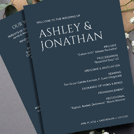 Programme Gras minimaliste - Mariage