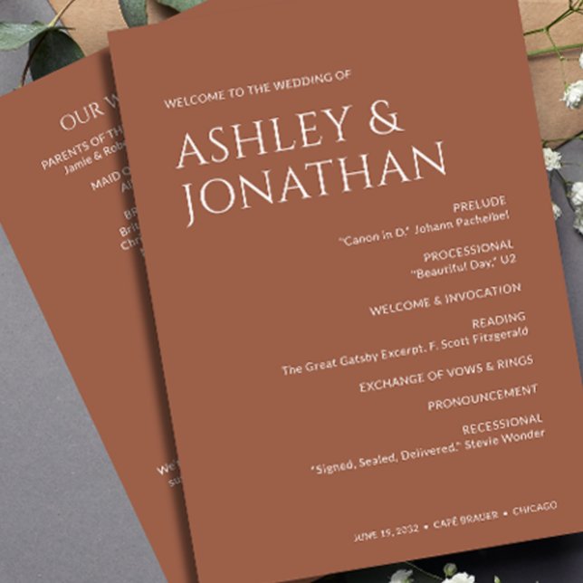 Programme Gras minimaliste - Mariage (Créateur téléchargé)