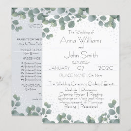 Programme Green Eucalyptus Simple Boho Floral