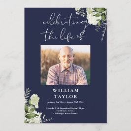 Programme Greenery Memorial Funeral Navy Order Of Service 