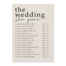 Jeu Fête des mariées - Jeu de chaussures Mariage