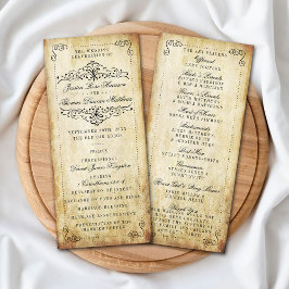 Programme La collection de mariage vintage fleurie et ornée