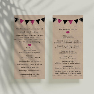 Programme La collection moderne de Mariages à bascule rose