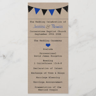 Programme La collection moderne de Mariages de Bunting Bleu