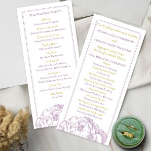 Programme La jolie collection de Mariages floraux Peony