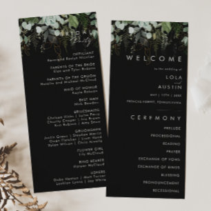 Programme La verdure et la feuille d'or   Black Wedding Prog
