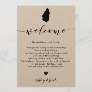 Programme Lettre de bienvenue du Mariage de Sainte-Lucie et