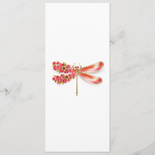 Programme libellule de fleurs avec sakura de bijoux