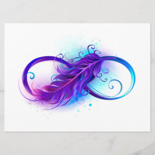 Programme L'infini avec plume violette
