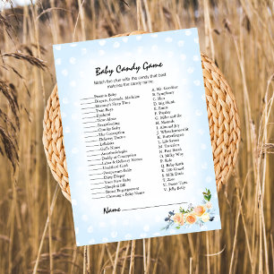 Programme Lion Cub Floral Blue Baby Candy Douche Jeu