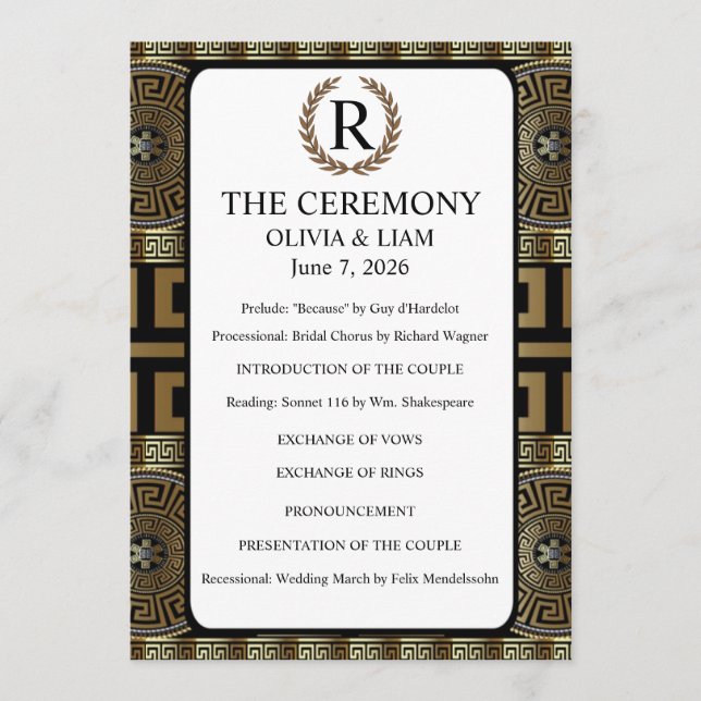 Programme M. et Mme Formel Classique Grec Clé de Vie (Devant)