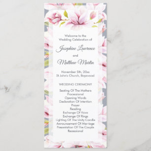 Programme Magnolia Charm Floral Mariage Cérémonie