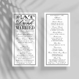 Programme Mangez, buvez et soyez mariés Mariage noir/blanc m