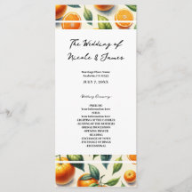 Mariage aux feuilles d'orange et aux agrumes à l'a