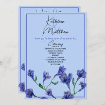 Mariage d'aquarelle bleu violet