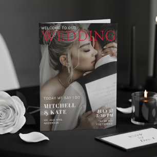 Programme Mariage de couverture de magazine