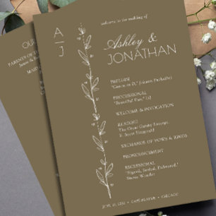 Programme Mariage de diviseur floral biologique moderne